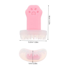 FOMIYES 1pair Reusable Cat Paw Lower Eyelash Stamp Tool for Easy Application Soft for Beginners Cosplay for Diy Lower Lashes and Party Looks