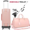 Rolling Garment Duffle Bags for Travel, Modoker Women Convertible Garment