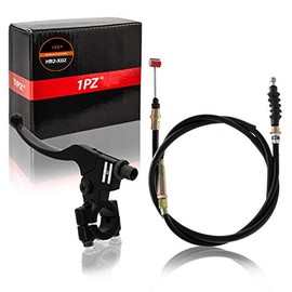 1PZ HB2-X02 7/8'' Handlebar Left Clutch Lever and Clutch Cable with Adjuster Replacement for 50cc 70cc 90cc 110cc 125cc Honda Yamaha Kawasaki TaoTao SSR Apollo Dirt Pit Bike Motor