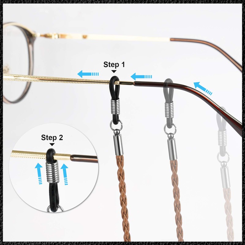 Tomorotec 4 Pack Eyeglasses Holder Strap Cord, Aphlos Eyeglass Retainer,