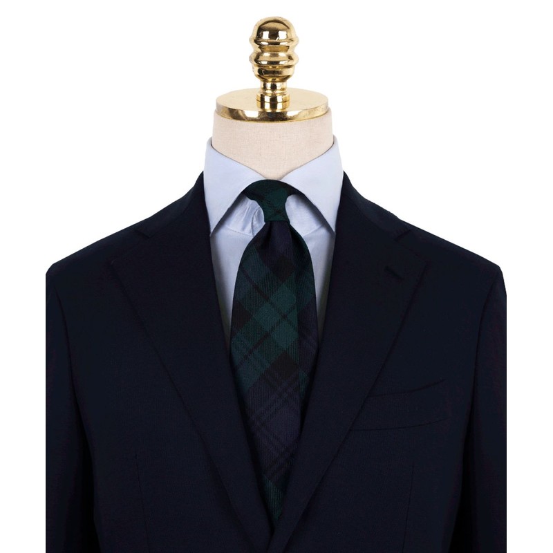 Mannergram Blackwatch Tartan Check Tie