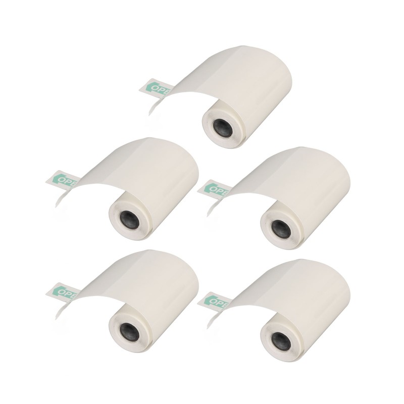 5 Rolls Adhesive Thermal Paper 2.2in Long 1in Wide Printing