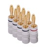 8 x Banana Plug Speakers 1 Pair - 24K Gold-Plated
