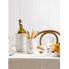 LE TAUCI Utensil Holder for Kitchen Counter - 6.9"+5.3" Ceramic