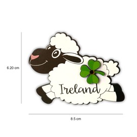 SAJAK Ireland Souvenirs 3D Wooden Fridge Magnets - 5 Pack Assorted Irish Attractions & Symbols | Gifts from Ireland Home Decor | Kilkenny Castle, Cliffs of Moher, Shamrock UK Travel Keepsake