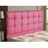 CROWNBEDSUK REGAL FAUX LEATHER HEADBOARD IN 2ft6,3ft,4ft,4ft6,5ft,6ft, 26'' HIGH PINK,