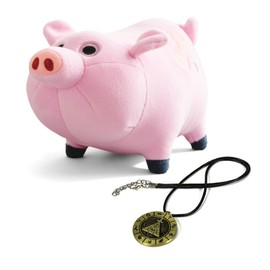 VIYRDOK Waddles Plush Gravity Pink Pig with Pendant, Cute Merch Animal for Kids Adult, Falls Gift Halloween