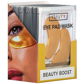 YEAUTY Beauty Boost Eye Pad Mask, the Super Soft Eye Pads with the Luxurious Anti-Ageing Serum Made of Ceramides, Hyaluronic and Vitamin A, Reduces Dark Circles and Smooths the Eye Area - Pack of 25