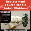 LASCO 01-5105 Metal Outside Faucet Hose Bibb Round Wheel Handle,