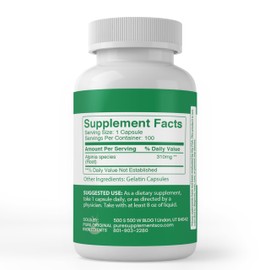 PURE ORIGINAL INGREDIENTS Galangal Root (100 Capsules), Always Pure, No Additives or Fillers, Lab Verified