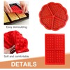 3-teilige Waffelform, Waffelform, Back-DIY-Werkzeuge, Kuchen- und Keks-Backdekorationswerkzeuge, Silikon-Muffinform mit Pinsel