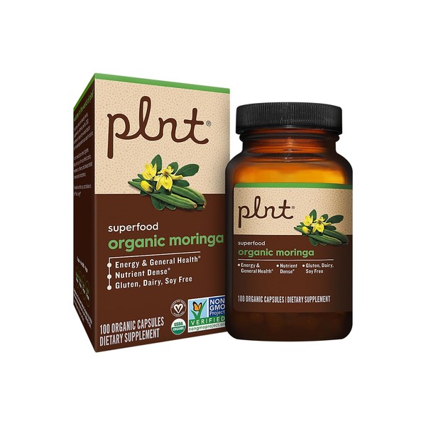 Organic Moringa a" Superfood for Energy Support a" 1,000 MG