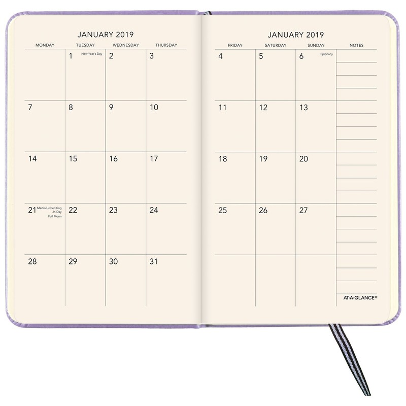 AT-A-GLANCE 2019 Weekly & Monthly Planner, Plan.Write.Remember., 3-3/8 x 5-1/4",
