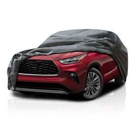 5 Layer Car Cover for Toyota Grand Highlander 2024-2025 SUV 4-Door, Semi Custom Fit Full Coverage Pollution, Dust, Sun, Snow, Rain, All Weather Protection, Breathable