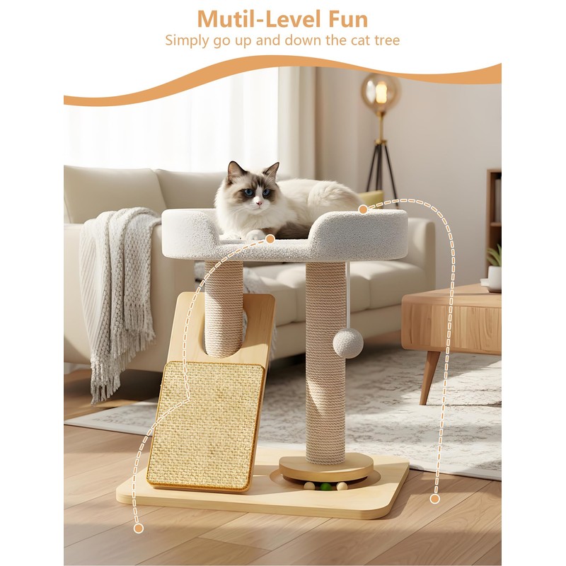 Simcat Cat Tree for Indoor Cats Large Adult, Cat Tower