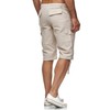 Reslad RS-3001 Men's Linen 3/4-Length Cargo Beach Shorts - s