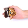 Bicaster Archery Finger Tab Guard Protection Genuine Leather + Aluminum