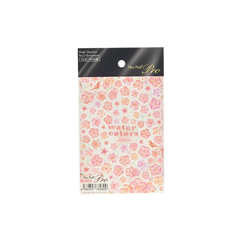 写ネイルプロ ネイルシール 水彩 桜 アート材
