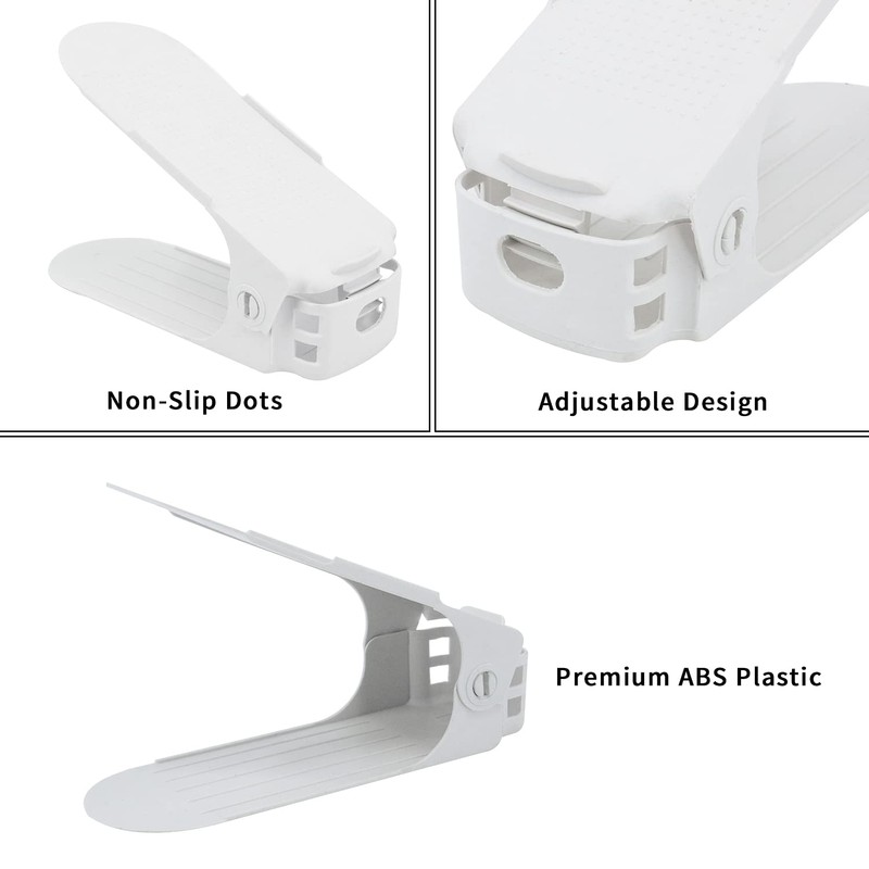 HOMOKUS Shoe Slots Organizer for Closet Organization, 20 Pack Adjustable