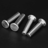 Hyuduo 20Pcs Gb867 M6 Flat Head Solid Aluminum Rivets Fasteners(M6*25),Rivet