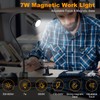 7W Magnetic Work Light, Magnet Desk Lamps With Adjustable Fucos