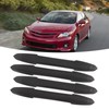 4PCS Bumper Guard Strip Carbon Fiber Pattern Textured 43cm Length