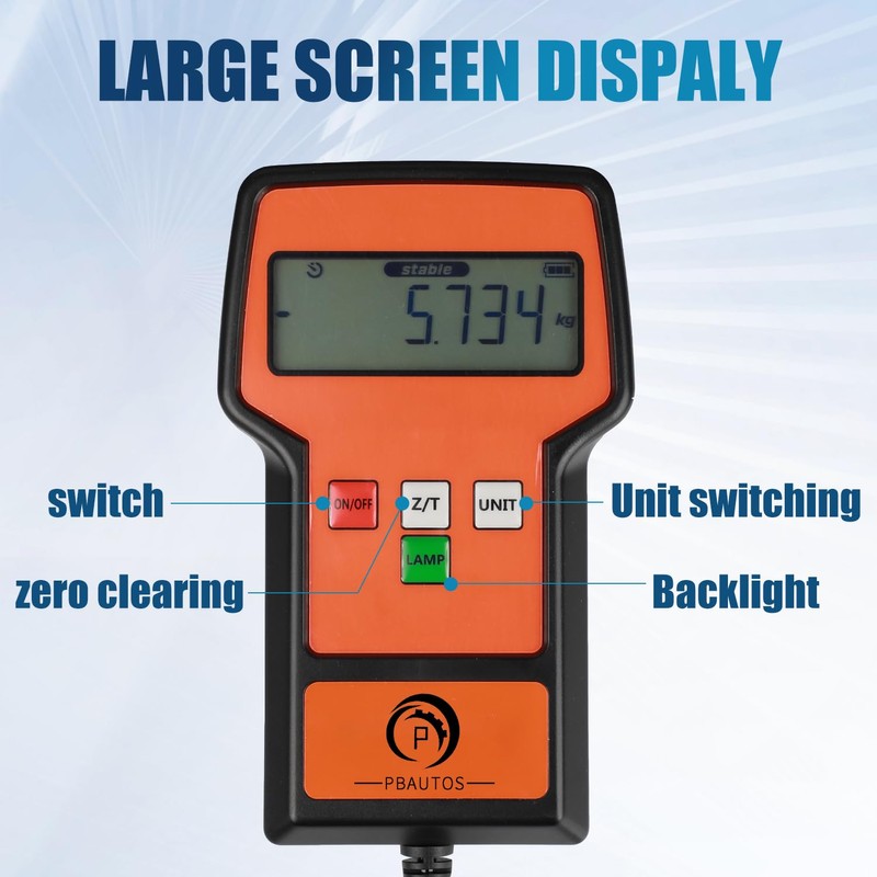 P PBAUTOS 110LBS Electronic Digital Refrigerant Charging Weight Scale with