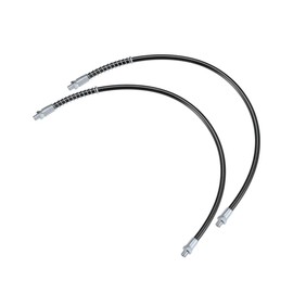 TUCKBOLD 2 Pcs 31 Inch Universal 1/8" NPT Grease Gun Flex Hose - Trailer Flex Grease Hose Extension Non-Slip - Metal Black Automotive Parts