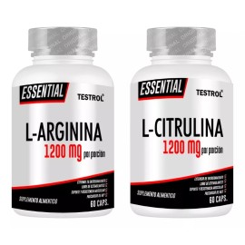 Testrol Combo Arginina Essential + Citrulina Essential 60 Caps C/u Sabor Cápsulas