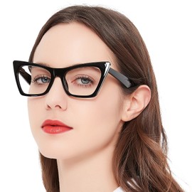 OCCI CHIARI 4x Cat Eye Reading Glasses Women Thick Readers(1.0 1.5 2.0 2.5 3.0 3.5 4.0)
