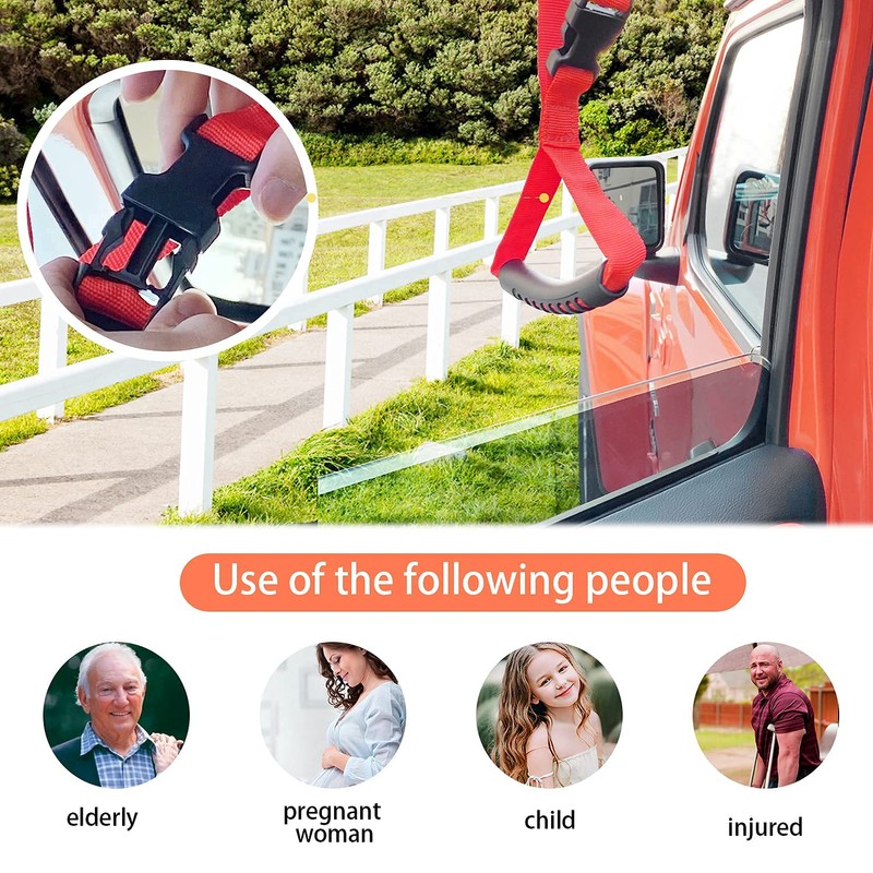 Automotive Adjustable Standing Aid Safety Handle Vehicle Support Grip Handle