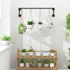 WTPLWD Industrial Pipe Clothes Racks 2 Pack, Black Pipe Wall