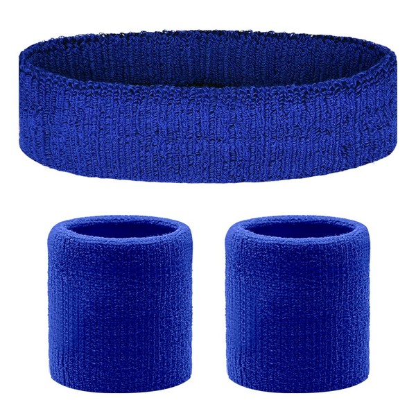 Flintronic Pack of 3 Sweatbands Wrist, Absorbent Wrist Sweatbands for