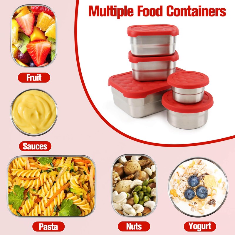 Insulated Lunch Box Set, Bow Mouse Preppy Initial Lunch Bag