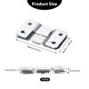 Flush Mount Brackets, Concealed Headboard Wall Fixings Brackets, Stainless Steel
