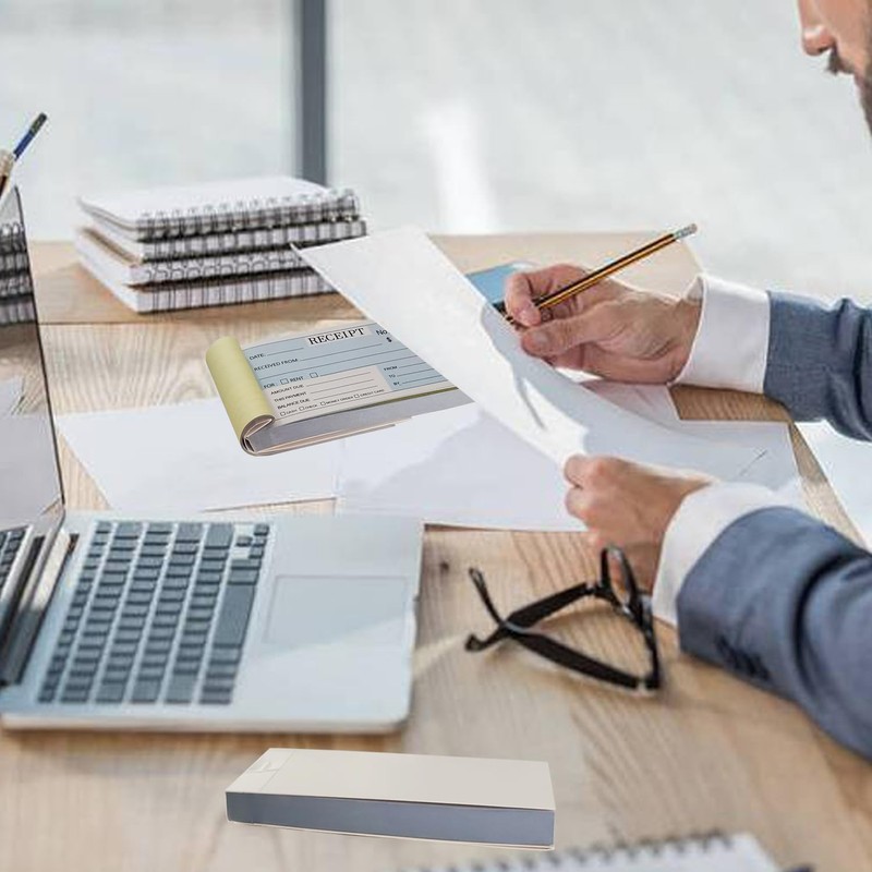 Matomtak 2 Packs Receipt Book with Carbon Copies, Professional Money