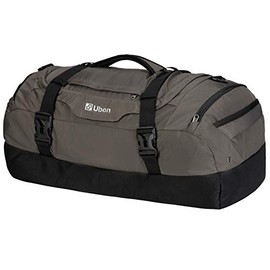 Ubon Travel Duffel Bag Gym Bags with Shoe Compartment 55L for Men Women Brown