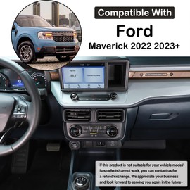 Aunginsy Compatible with Ford Maverick 2022 2023 Aluminum Car Centre Console Air Conditioner Volume Knob Button Circle Cover Car Gear Shift Switch Button Ring Trim Cover Knob Protect Ring Accessories