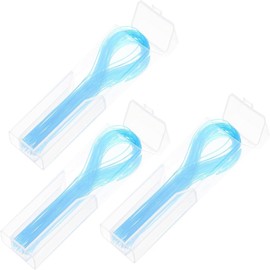 150 Nylon Floss Sticks, Portable Oral Cleaning Tool with storabox, Blue Floss, Adult interdental Cleaner