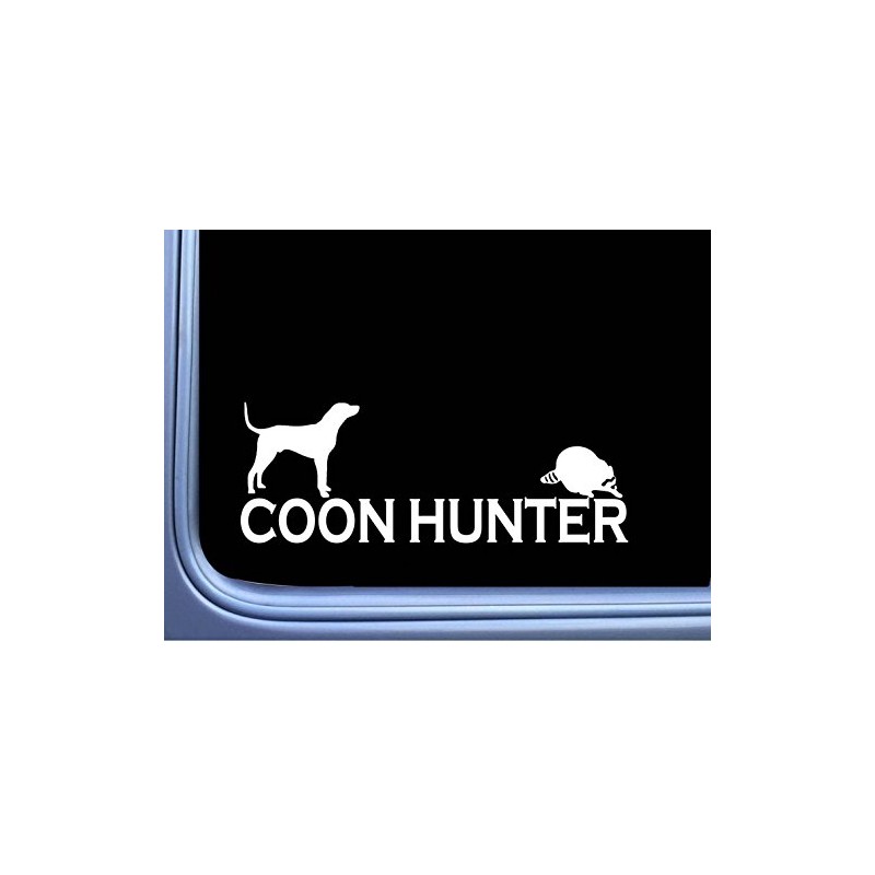 Coon Hunter L790 8 inch Sticker Dog Box Coonhound Squall
