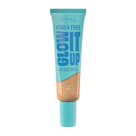 Rimmel London Kind & Free Glow It Up Moisturising Foundation, 160, Vanilla, Soothes Sensitive Skin, Healthy and Radiant Complexion, Moisturises All Day, 30 ml