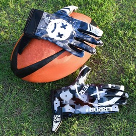 LupineRage Game Over Tacky Grip Football Gloves (X-Large)