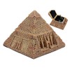 Ebros Ancient Egyptian Pyramid Box 7"Wide The Great Pyramid Of Khufu Sculpture In Sandstone Finish