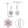 EVER FAITH Snowflake Earrings Austrian Crystal Winter Snowflake Hoop Pierced