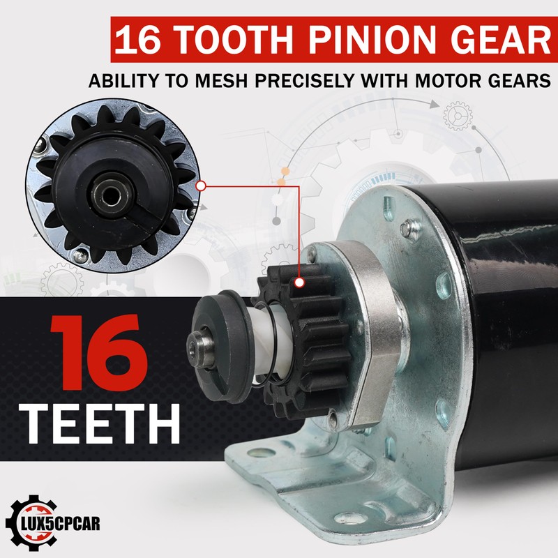 16 Tooth Starter Motor Replacement for Craftsman LT1000 LT3000 LT4000