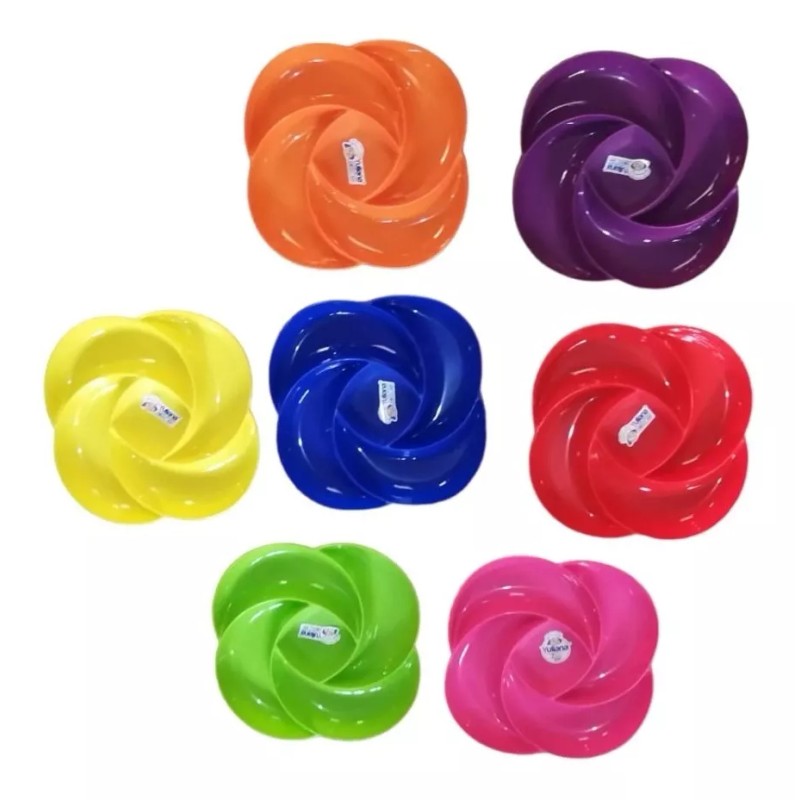 Yuliana Juego De 3 Platos Botaneros De 30cm Con 5