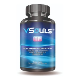 Triptofano Vsouls Tp Con Gabba Y Vitamina B6 30 Capsulas Sabor Sin sabor