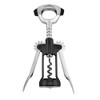 Ultimo Wing Corkscrew, Open Spiral Worm with built-in Foilcutter BLACK