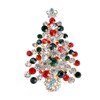 CHENGYOUOUM Christmas Tree Brooch, Rhinestone Breastpin Corsage Crystal Brooch Jewellery