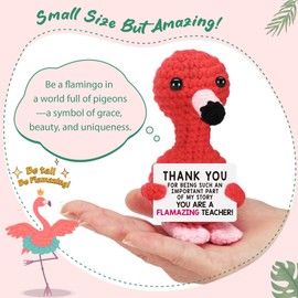 Flamingo Teacher Appreciation Gifts for Women Easter Basket Graduation End of Year Thank You Gift for Teacher Birthday Retirement Thank You for Being Such an Important Part of My Story Flamingo Decor